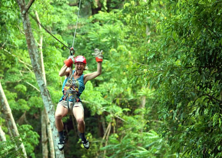 Krabi: Zipline, ATV & Top Rope Climbing Experience - Flying above Krabi’s jungle canopy