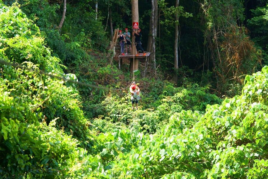 Krabi: Zipline, ATV & Top Rope Climbing Experience - Tree ladders and abseiling add real effort