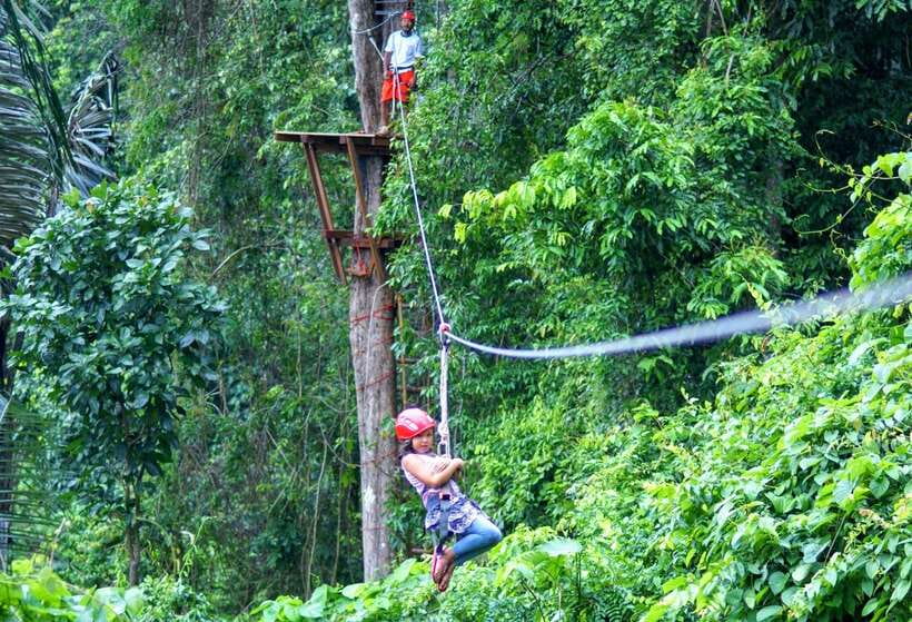 Krabi: Ziplining with Abseiling and Rock Climbing Options - What the full-day package adds
