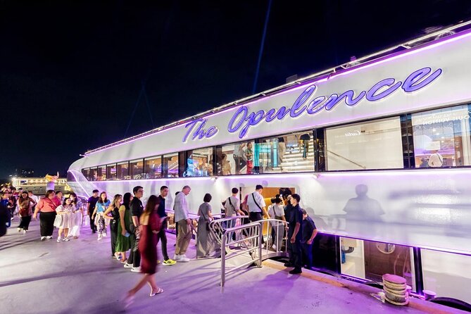 Luxury Dinner Cruise with Guide and Transfer (Opt. Executive Van) - Bridges, temples, and palace views after dark