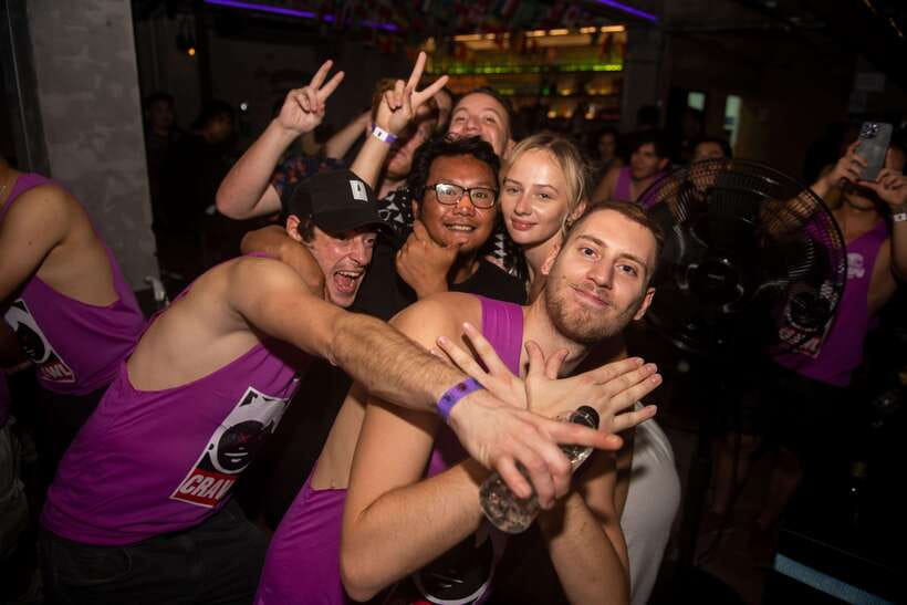 Mad Monkey Bangkok Pub Crawl - Best Friend bar at about 11:15 PM