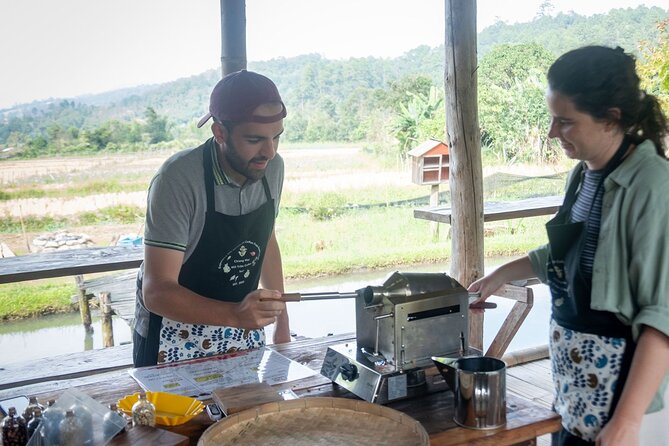 Off the Map Chiang Mai Jungle Coffee Trek Roast and Brew - A fresh vegetarian lunch from the village farm
