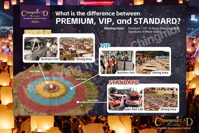 Official Ticket: 2026 Chiang Mai CAD Yi Peng Sky Lantern Festival - Dinner between 5 and 7 p.m.