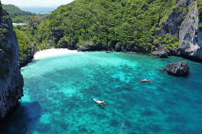 One Day Phi Phi, Maya And Khai Islands Adventure - Pileh Bay finishes with limestone and green water