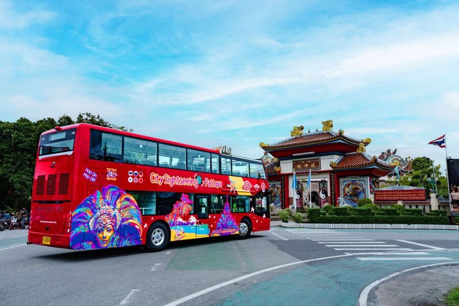 Pattaya: City Sightseeing Hop-On Hop-Off Bus Tour - Pattaya Floating Market and Restier Latex Factory