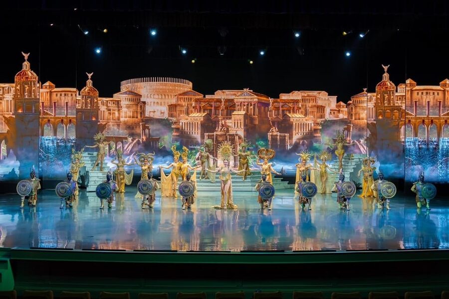 Pattaya: Colosseum Show Experience - Entering a Roman-style arena in Pattaya