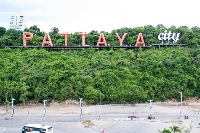 Pattaya Discovery Tour with Floating Market, View Points - Bali Hai Pier and Pattaya City Sign: two quick photo stops