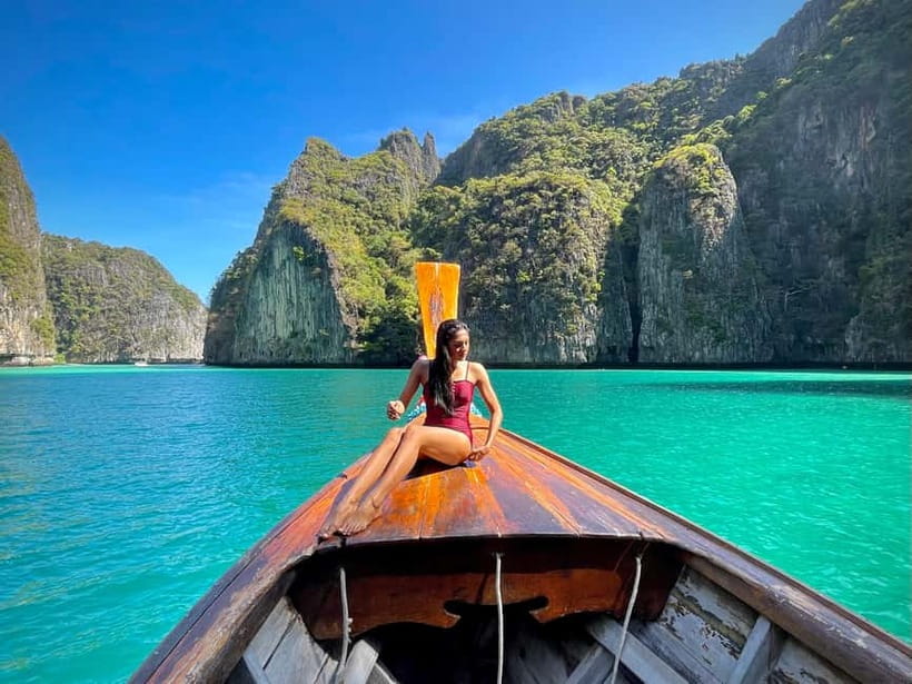 Phi Phi: 7 Island Longtail Boat Snorkeling Tour with Sunset - Pileh Lagoon is the first real water break