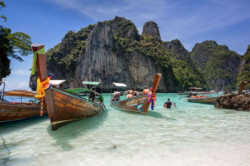 Phi Phi Half Day or Full Day by Longtail to Maya and Bamboo - Maya Bay: famous, beautiful, and carefully managed