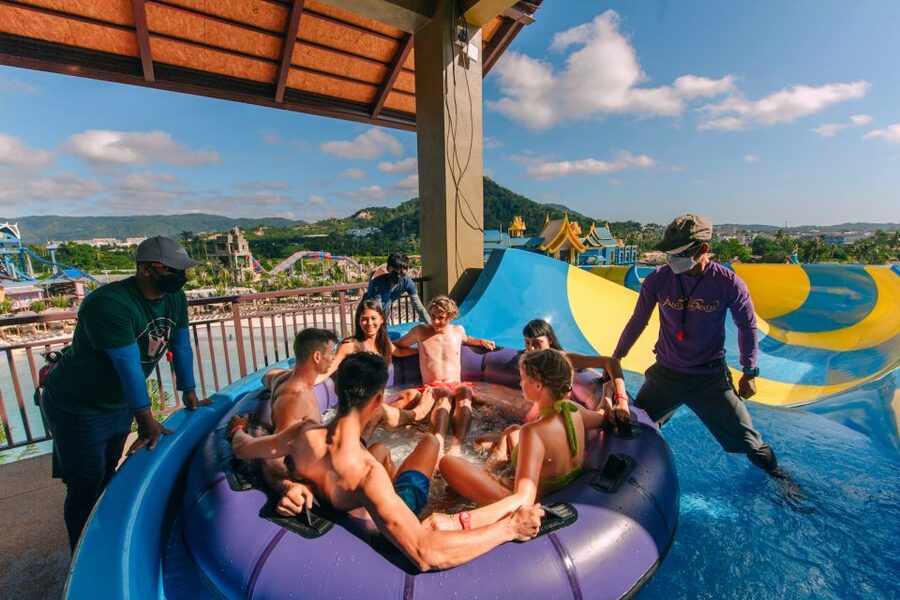 Phuket: Andamanda Water Park Ticket - First steps inside the five themed zones
