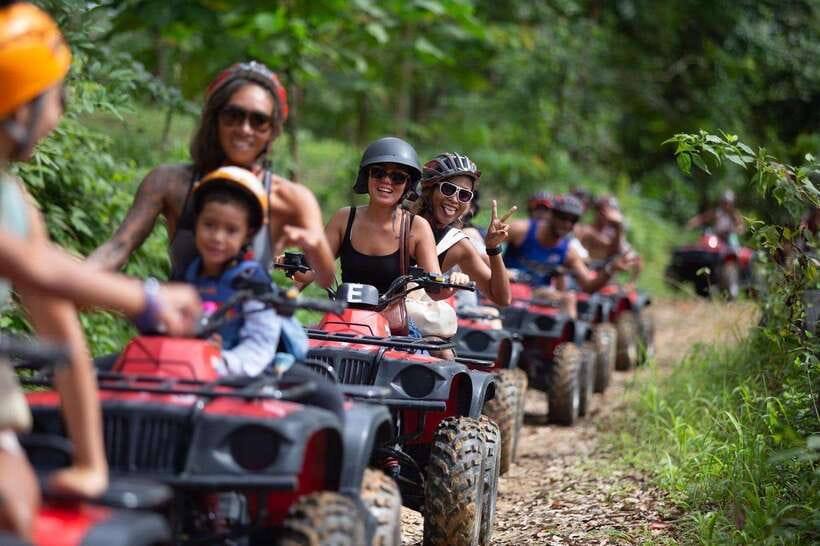 Phuket: Big Buddha Viewpoint ATV Tour and Zipline Adventure - Ziplining above the mountain