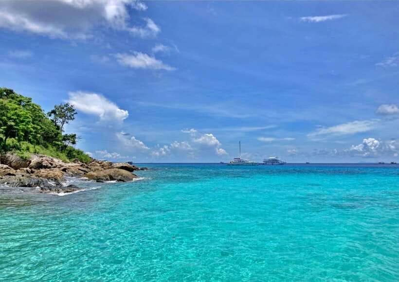 Phuket: Coral Island Catamaran Cruise with Sunset Dinner - Guides, Crew, and Onboard Photos