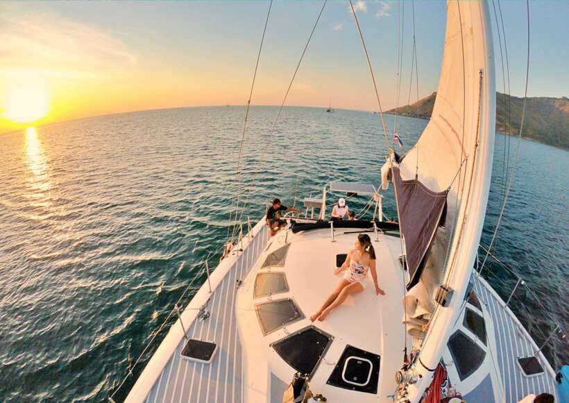 Phuket: Coral Island Catamaran Cruise with Sunset Dinner - The One-Hour Sail to Koh Hey