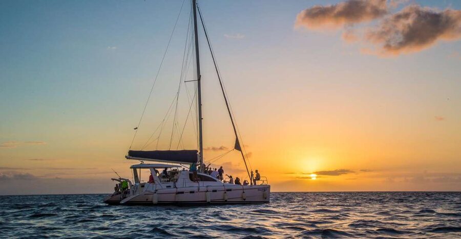Phuket: Coral Island & Sunset Dinner by Sailing Catamaran - Three hours at Coral Island, with a few conditions