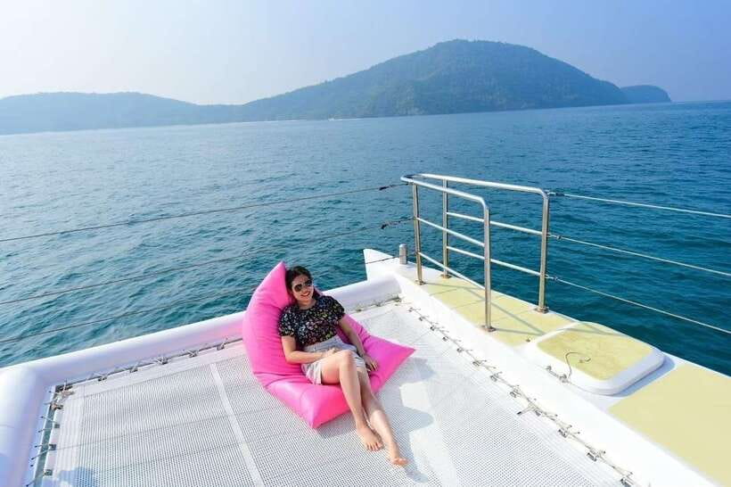 Phuket: Coral Yacht Boat Tour to Coral Island with Sunset - Maiton Island and the chance of dolphins