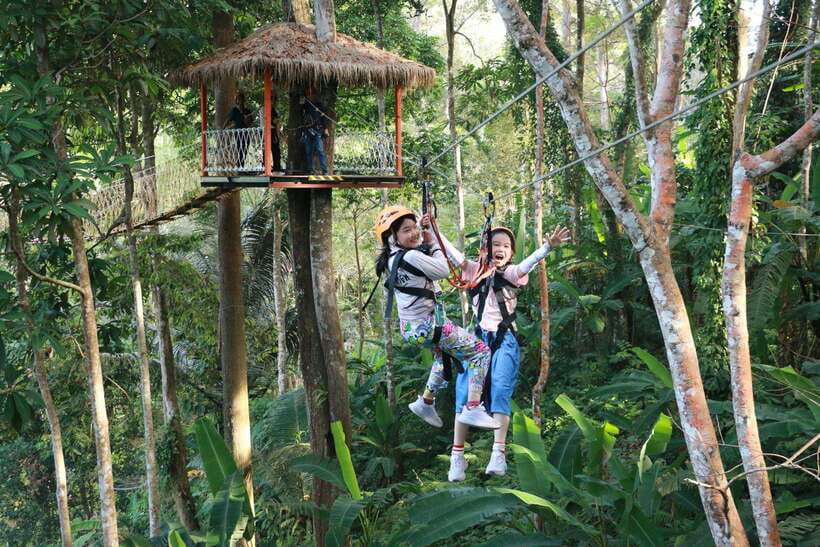 Phuket: Erawan Zipline Adventure with Ocean Views in Patong - The short walk to the first platform