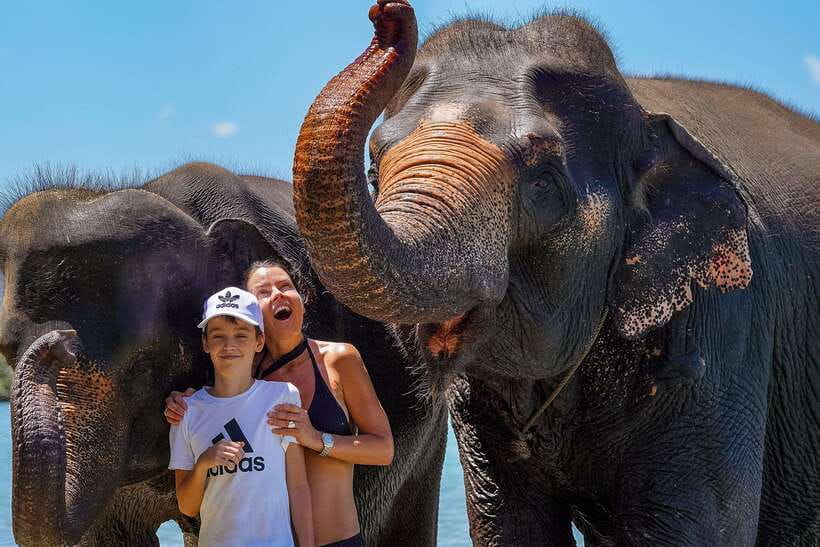 Phuket: Happy Hour Feed and Rain Shower with Elephant - The Setting Near Phuket’s Coast