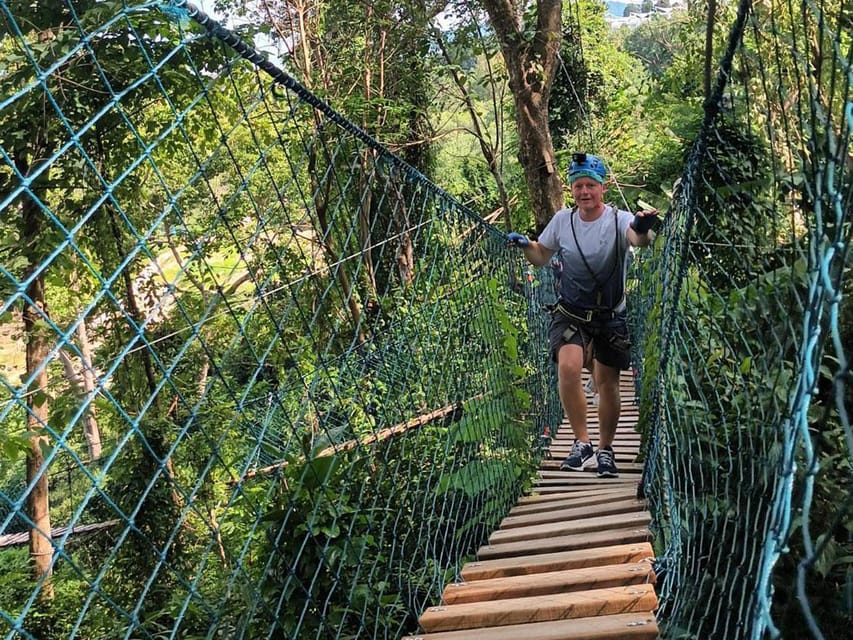 Phuket: Jungle Xtrem Adventures and Zipline Park - The Treetop Course: Platforms, Nets, Bridges, and Barrels