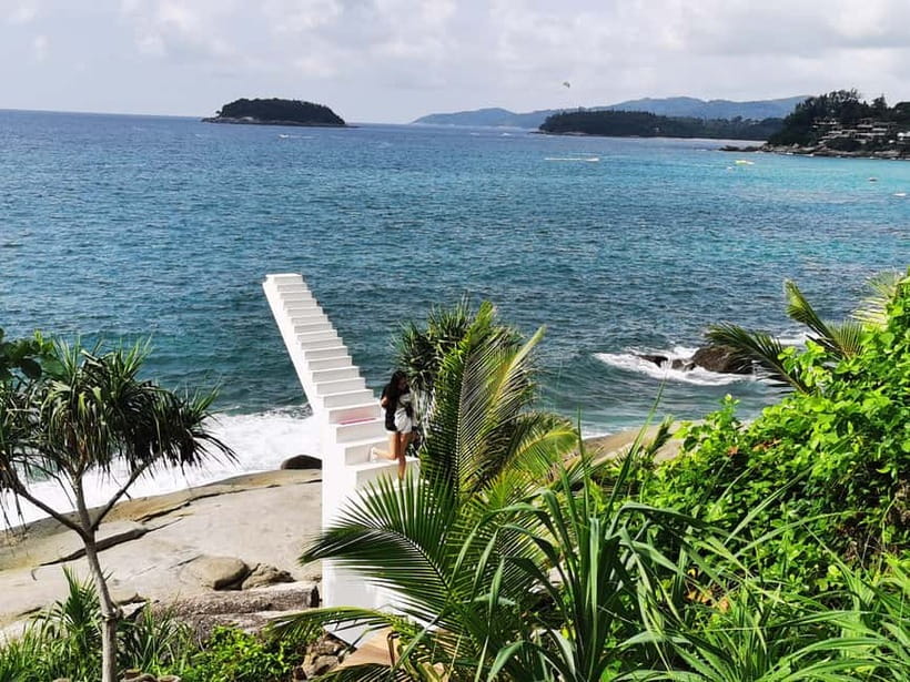 Phuket: Rock Beach Swing Entry Ticket - Climbing the sky ladder for a higher view