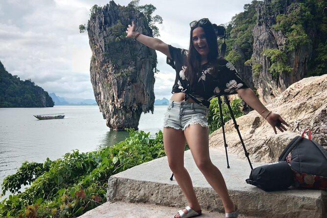Phuket Sunset Big Boat Trip To Phang Nga Bay & James Bond Island - James Bond Island after the day boats leave