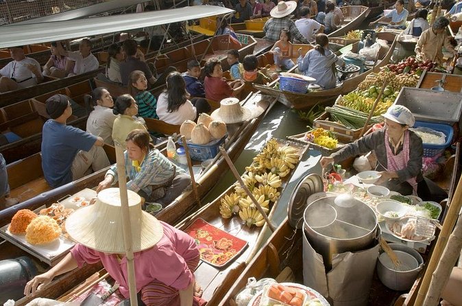 Private Damnoen Saduak Floating Market and Train Market Tour - Lunch beside the river