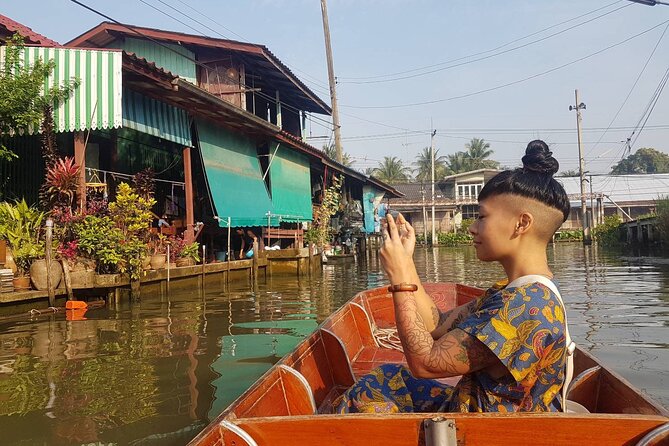 PRIVATE Floating Market + DRAGON Temple + DO like a Local - Mae Klong Railway Market: when the tracks become a market aisle