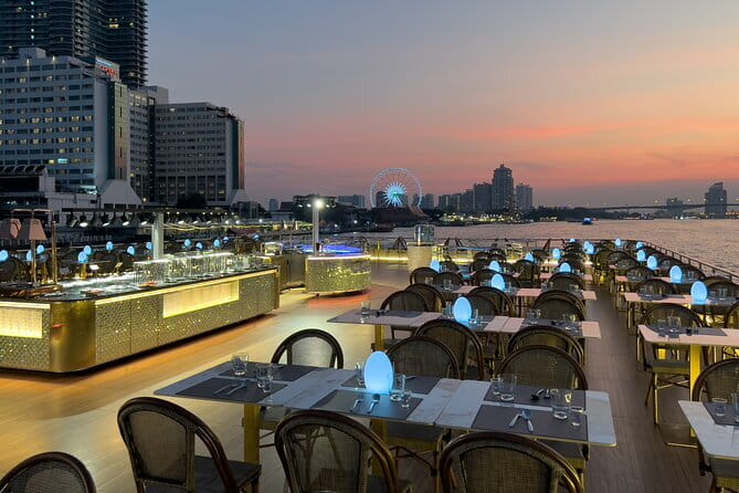 Romantic Sunset The Planet Cruise with Bangkok Night Views - Wat Arun and the first landmark views