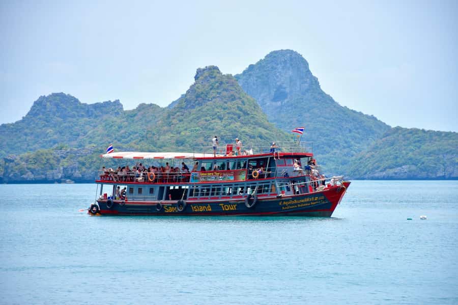 Samui: Angthong Marine Park Boat Tour w/ Transfer and Meals - Bua Boke Cave and the Beach Alternative
