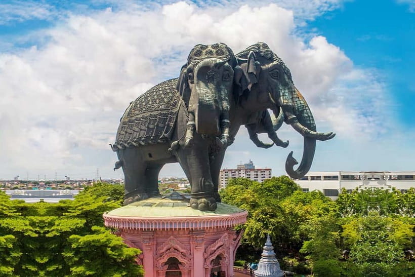 Samut Prakan: The Erawan Museum Admission Ticket (NON THAI) - First sight: the bronze elephant outside
