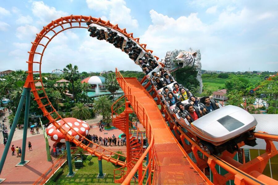 Siam Amazing Park: Water Park Ticket and Buffet Lunch - Thrill rides, family rides, and height rules