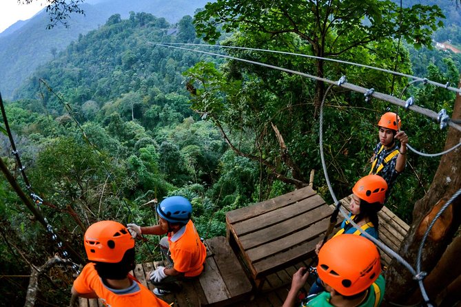 Skyline Jungle Zipline Adventure – Chiang Mai - Four skybridges and five staircases