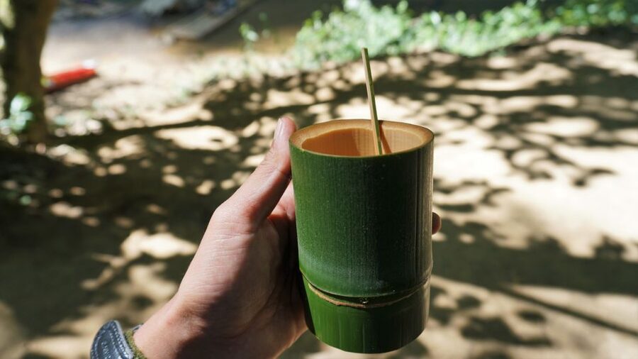 Sok River: Bamboo Raft Ride, Monkey Temple & View Point Tour - Bamboo coffee, sticky rice, and a welcome pause