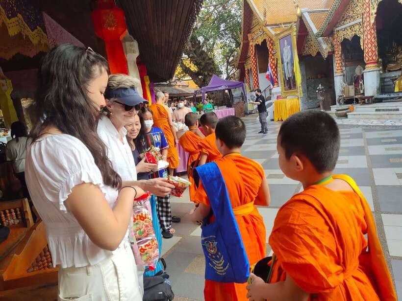 Spiritual Sunrise Wat Doi Suthep, Pha Lat, Alms & Meditation - Chanting, meditation, and the quiet before sunrise