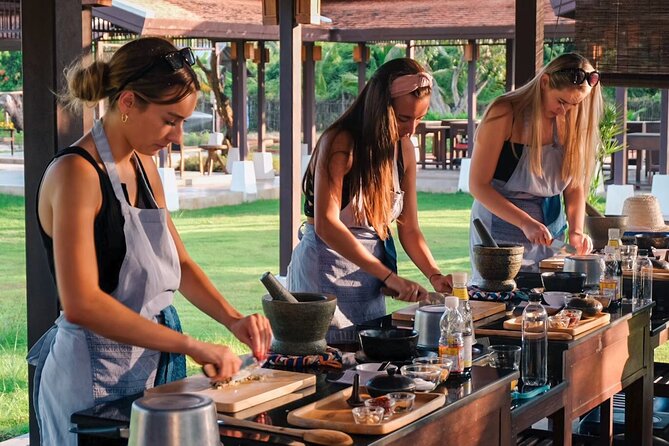 Sunset Thai Cooking with Grandma - Farm & Evening Feast - Learning at Your Own Cooking Station