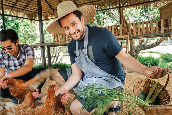 Sunset Thai Cooking with Grandma - Farm & Evening Feast - The Farm Atmosphere Versus the Grandma Name