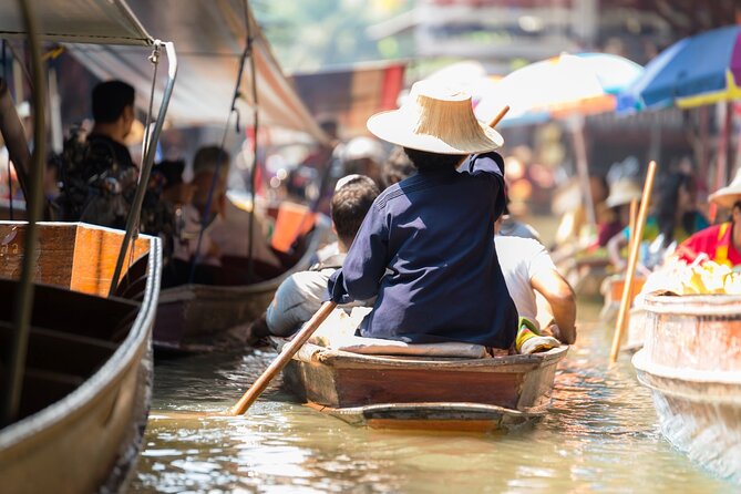 Train & Floating Market Food Adventure + Scenic train ride - Riding the Old Train Toward the Market